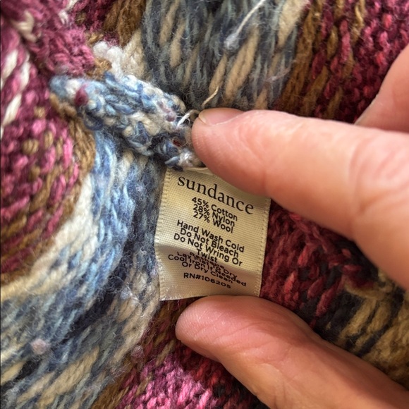 Sundance FairIsle Patterned Cardigan new condition sz S - Picture 3 of 9